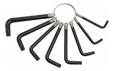 Juego Llaves Torx 8 Piezas Cortas Milimetros