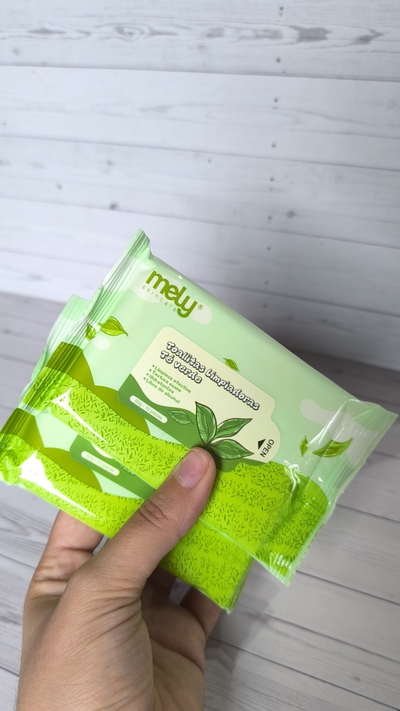 Toallitas desmaquillantes| Té verde Mely