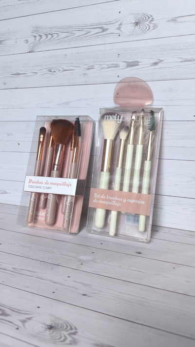Set de brochas para maquillaje x5 | Mely