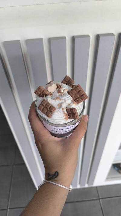 Vela aromática SWEET CAPUCCINO ✨Línea Gourmet 🥞