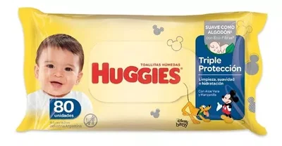 Toallitas humedas Huggies x80
