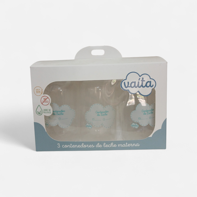 Vaita set x3 contenedores de leche