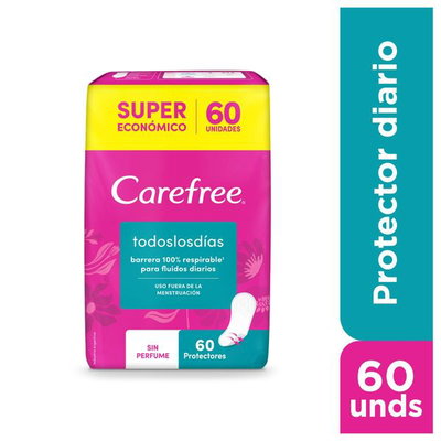 Carefree Protrctores diarios Todos los días x60U