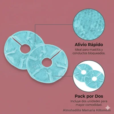 Almohadillas Mamarias Frío/Calor Gel Pad Alltomom Pack De 2 Unidades.