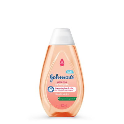 Johnson's Baby Baño Líquido Glicerina en botella de 200mL