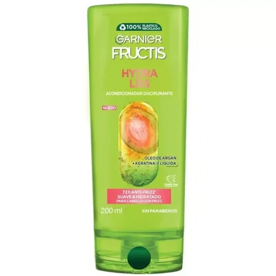 Shampoo-Acondicionador Fructis Hydra Liss Oleo Argan 200 Ml