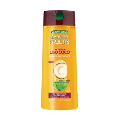 Shampoo-Acondicionador Fructis Liso Coco 200 Ml