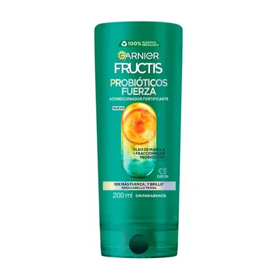 Shampoo-Acondicionador Fructis Probióticos Fuerza x 200 ml