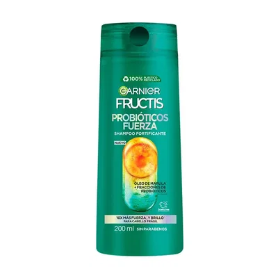 Shampoo-Acondicionador Fructis Probióticos Fuerza x 200 ml
