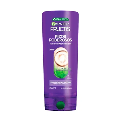 Shampoo-Acondicionador Fructis Rizos Poderosos x 200 Ml