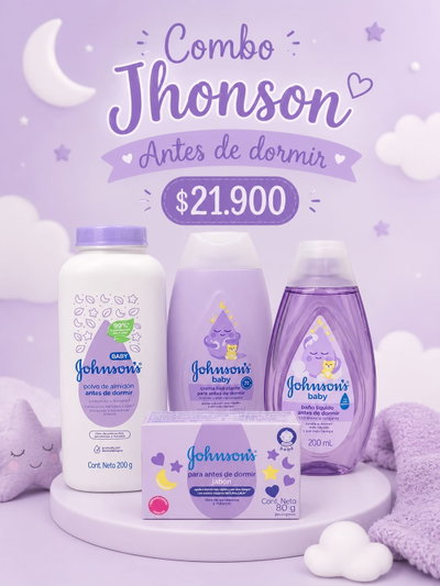Kit higiene Jhonson Antes de Dormir