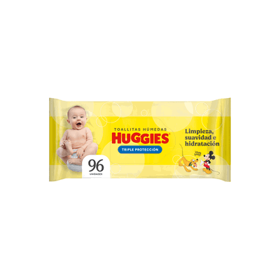 Toallas Húmedas Huggies Triple Proteccion x 96 unid