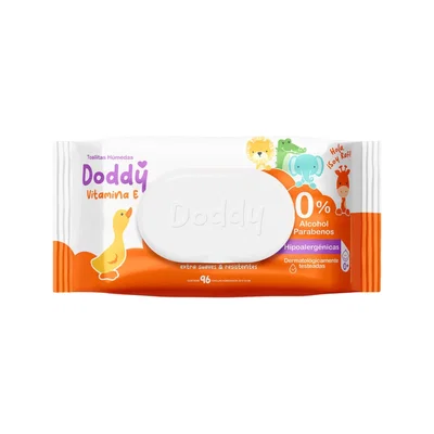 Toallitas humedas Doddy con tapa x96 unidades