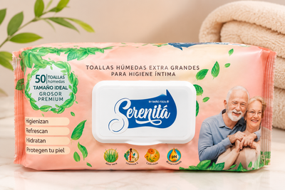 Toallitas humedas para adulto Serenita x50U