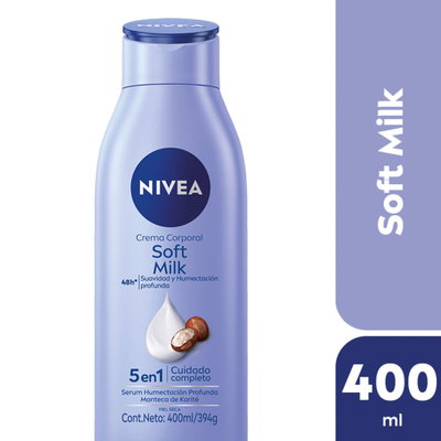Crema corporal NIVEA Soft Milk 5 en 1 Piel seca 250 ml
