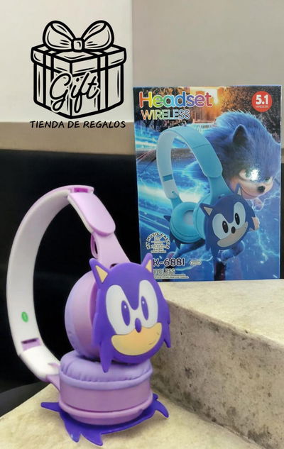 Auriculares Bluetooth Infantil Sonic Niños Morado