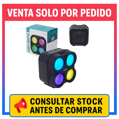 🎵 Parlante Portátil GTS 1835 Flame Light 3" Bluetooth 🔊🔥