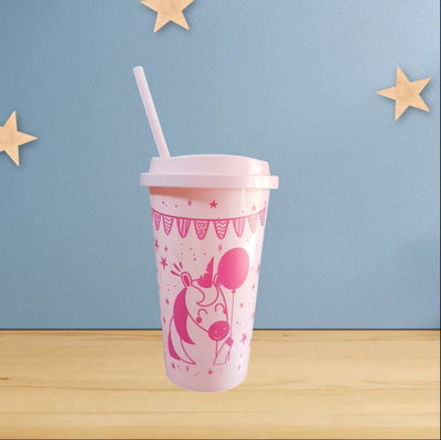Vaso Unicornio con sorbete