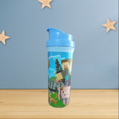 Vaso Minecraft largo con tapa clip