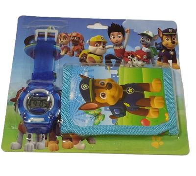 Set Reloj y billetera Paw Patroll