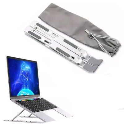 SOPORTE ESCRITORIO - PLEGABLE DE ALUMINIO REGULABLE UNIVERSAL HASTA 16"
