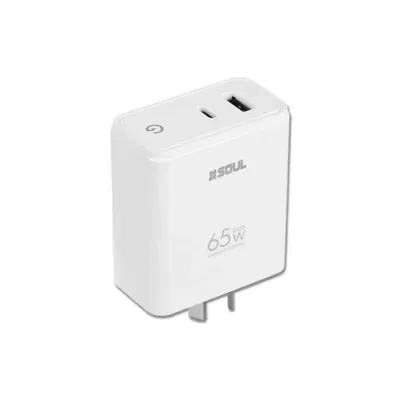 Cargador de Pared Soul Fast Charge USB + PD 65W sin Cable