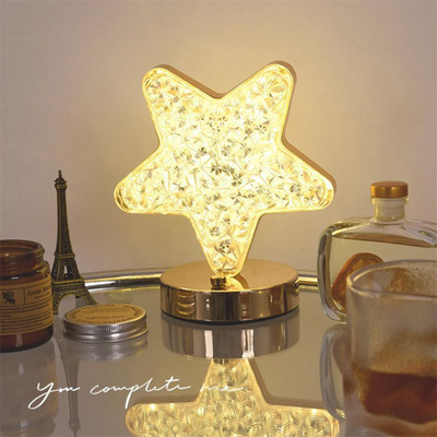 Lámpara de mesa de cristal de lujo 🌟 