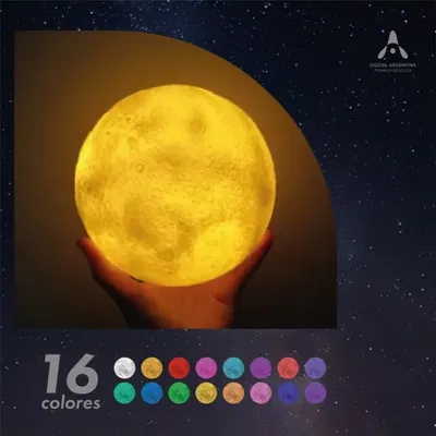 VELADOR LED LUNA RGB C/CONTROL 
