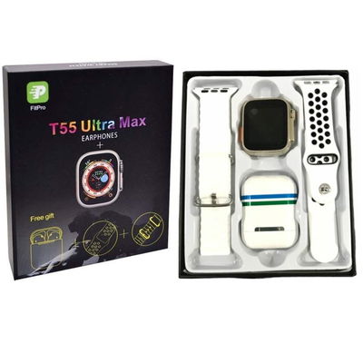 SMARTWATCH + AURICULAR TWS T55 ULTRA MAX