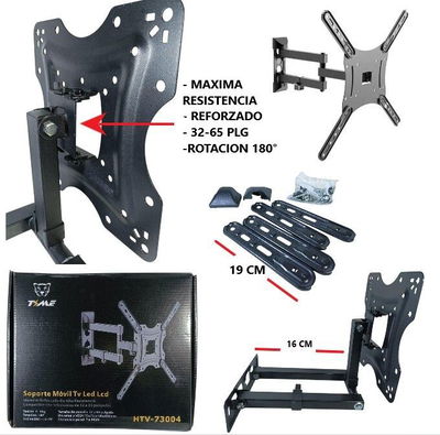 SOPORTE TV REFORZADO MOVIL 32-65" TIME HTV-7300
