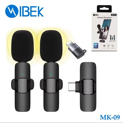 Micrófono corbatero doble Tipo C y IPhone IBEK MK-09