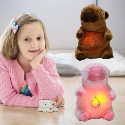 Capibara Peluche De Apego Que Respira Con Luz Sonido Dormir