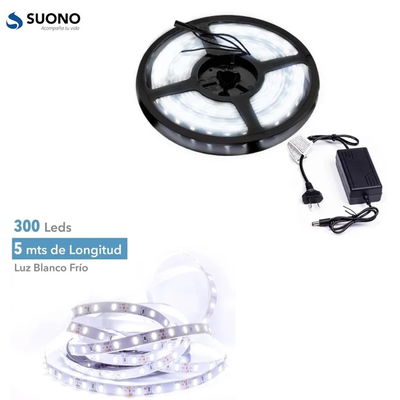 TIRA DE LED KIT LUZ BLANCA - SUONO LED02-BL SMD 4040 - 5 METROS