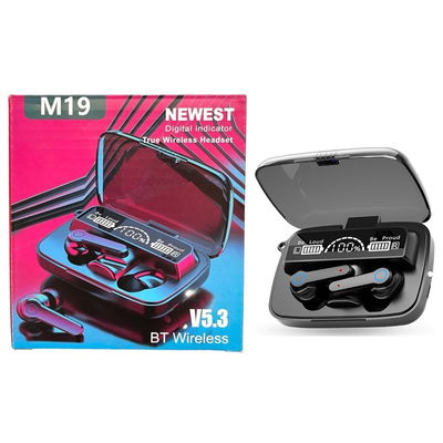 AURICULAR BT TWS - M19 TRUE WIRELESS HEADSET V5.3 BLUETOOTH