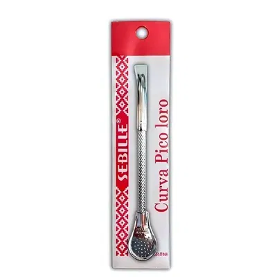 BOMBILLA PALA ANCHA CURVA PICO LORO TORNEADA 18cm 490 