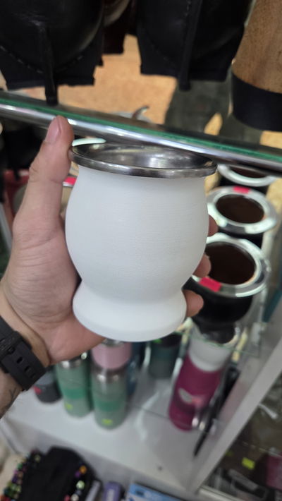 Mate acero liso blancos