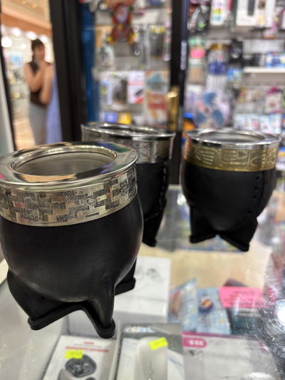 Mate imperial interior acero negro