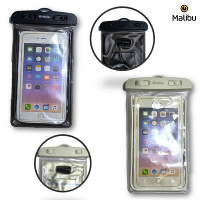 FUNDA SUMERGIBLE MALIBU PARA CELULAR - CON ENTRADA AUXILIAR 3.5MM
