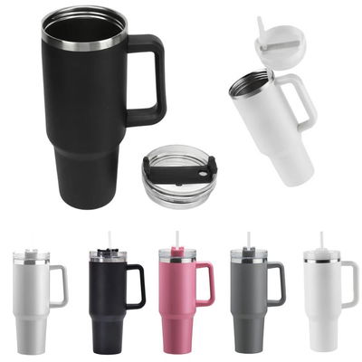 VASO TERMICO ACERO INOXIDABLE CON MANIJA 1.2L COLORES