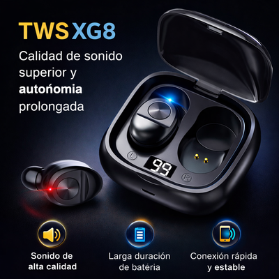 Auriculares XG8 TWS LED