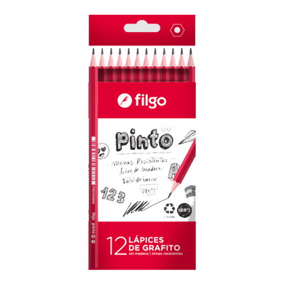 Lápices x12 UND filgo negro 