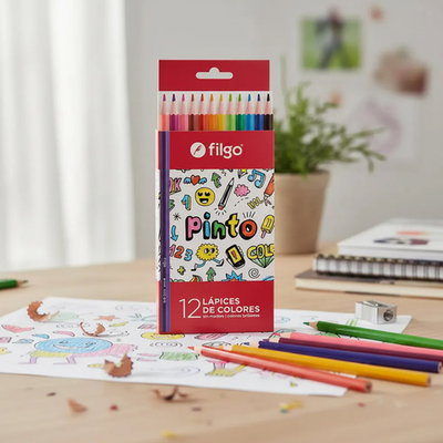 Lápices filgo x12und colores 