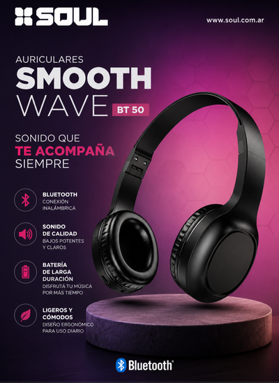 AURICULAR INALAMBRICO SOUL SMOOTH WAVE BT 50 