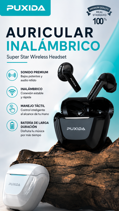 AURICULAR BT INALAMBRICO PUXIDA C-73