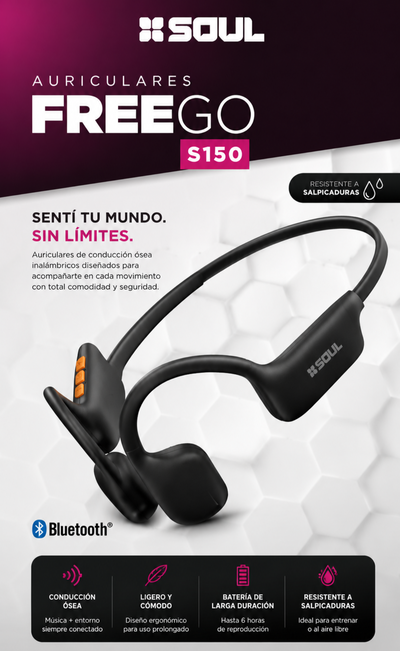 Auriculares sport bt Soul Free Go S150 