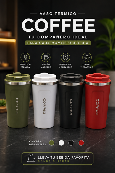 VASO TÉRMICO ACERO INOXIDABLE 500ML 