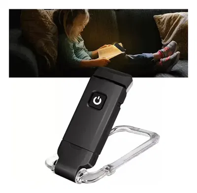 Lámpara de lectura usb recargable y pinza 