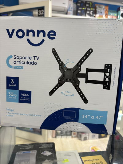 Soporte TV articulado 3 brazos 14" - 47" 30KG
