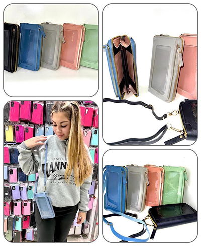 Estuche porta celular y billetera-cartera