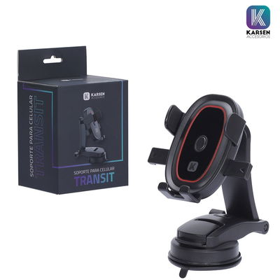 SOPORTE AUTO - KARSEN TRANSIT NEGRO C/ VENTOSA